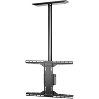 Soporte de techo universal para Pantallas de 32" a 90" / Capacidad de Carga 68.2 kg / Patrón de Montaje hasta 600 x 400 mm / Columna de Aluminio de 36" / Inclinación Ajustable -5° a 20°