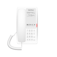Teléfono IP Hotelero Wi-Fi 6 / 2 Líneas SIP / Doble Banda 2.4/5 GHz / 5 Teclas Programables / Puerto USB-A / PoE 802.3af / Audio HD