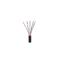 Bobina de Cable UTP de 4 Pares OSP (Planta Externa), Cat6 de Rango Extendido, 22 AWG, Color Negro, 305 Metros (1000 Pies).