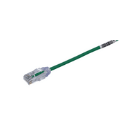 Cable de Parcheo TX6, UTP Cat6, Diámetro Reducido (28AWG), Color Verde, 20cm
