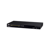 Switch KVM HDMI | 8 Puertos | 4K DCI 4096 x 2160 @ 60Hz | USB 2.0 Hub 2 Puertos | Cascada 3 Niveles hasta 512 PCs | Multi-Display hasta 8 Monitores | Video DynaSync | HDCP 2.2 | OSD Multilingüe