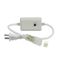 Adaptador de corriente con control de funciones manual, para manguerea Neón LED RGB JUML-5050-03.