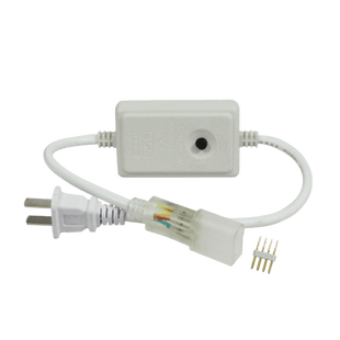 Adaptador de corriente con control de funciones manual, para manguerea Neón LED RGB JUML-5050-03.