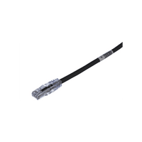 Cable de Parcheo TX6, UTP Cat6, 24 AWG, CM, Color Negro, 2.13 Metros (7 Pies)
