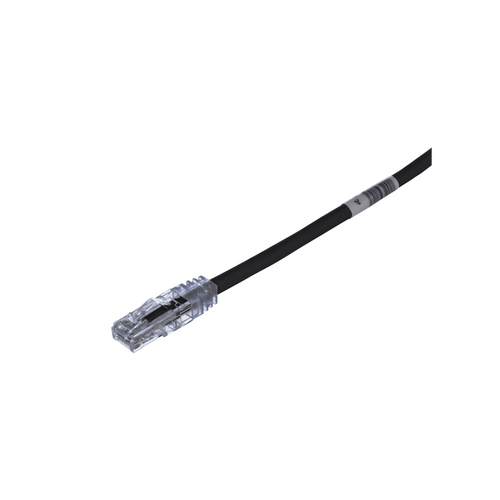 Cable de Parcheo TX6, UTP Cat6, 24 AWG, CM, Color Negro, 2.13 Metros (7 Pies)