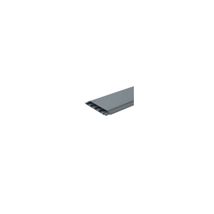 Canaleta de Piso de 4 Vías, Material PVC Rígido, 6 ft de largo, 176 mm de Ancho, Color Gris