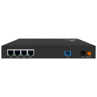 ONU Dual EPON/GPON / 4 Puertos PoE 802.3af/at Gigabit / 1 Puerto SC/UPC