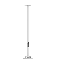 Barra de Extensión para Cámaras de Estacionamiento / 800 mm Longitud / SPCC / Salida de Cable / Ajuste de Altura / Hikvision White