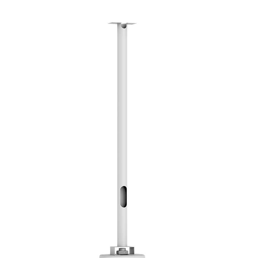 Barra de Extensión para Cámaras de Estacionamiento / 800 mm Longitud / SPCC / Salida de Cable / Ajuste de Altura / Hikvision White