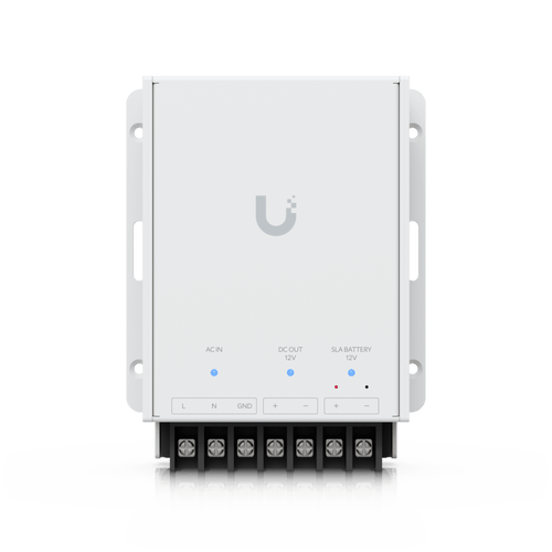 Fuente de Alimentación de 12V con Soporte para Batería de Respaldo SLA Opcional, Compatible con UniFi Retrofit Hub