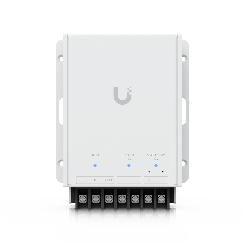 Fuente de Alimentación de 12V con Soporte para Batería de Respaldo SLA Opcional, Compatible con UniFi Retrofit Hub