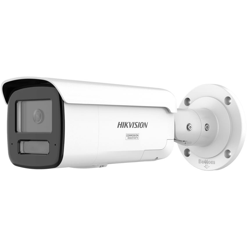 [Dual Light + ColorVu 3.0 + HikAI] Bala IP 4 Megapixel / Lente 4 mm / 60 mts IR + Luz Blanca / Exterior IP67 / Estrobo Azul y Rojo / WDR 130 dB / ACUSENSE 3.0 / Metal / NEMA 4X / ACUSEEK