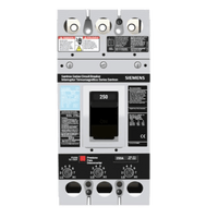 Interruptor Termomagnético 600V 3X250A, Con zapatas principales.