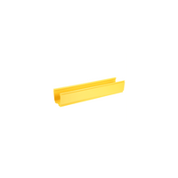 Canaleta FiberRunner™ 4X4, de PVC Rígido, Color Amarillo, 3 m de Largo
