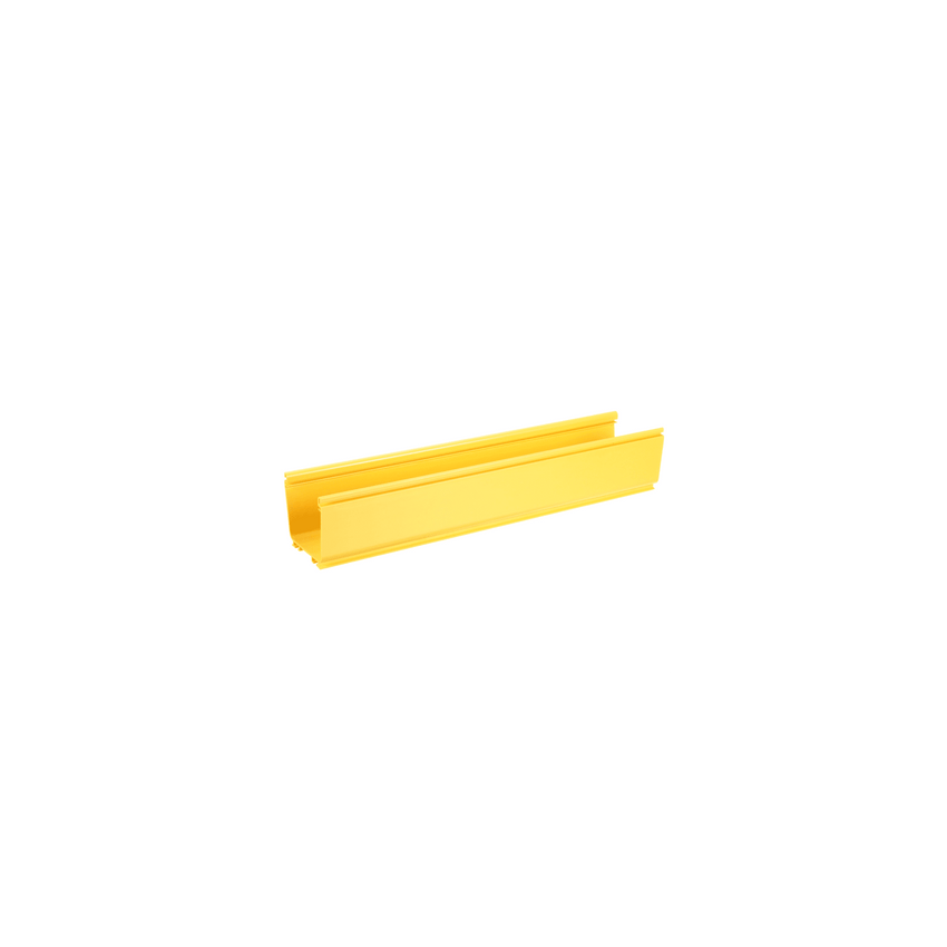 Canaleta FiberRunner™ 4X4, de PVC Rígido, Color Amarillo, 3 m de Largo