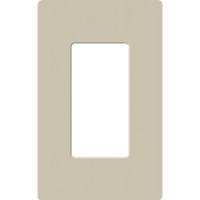 Placa de pared 1 espacio, para atenuador (dimmer), apagador ó control remoto inalámbrico LUTRON.