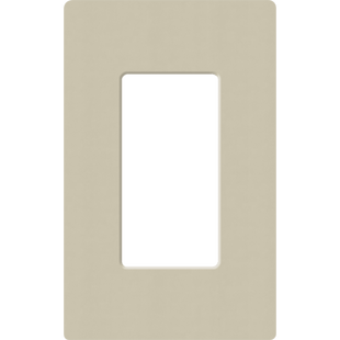 Placa de pared 1 espacio, para atenuador (dimmer), apagador ó control remoto inalámbrico LUTRON.