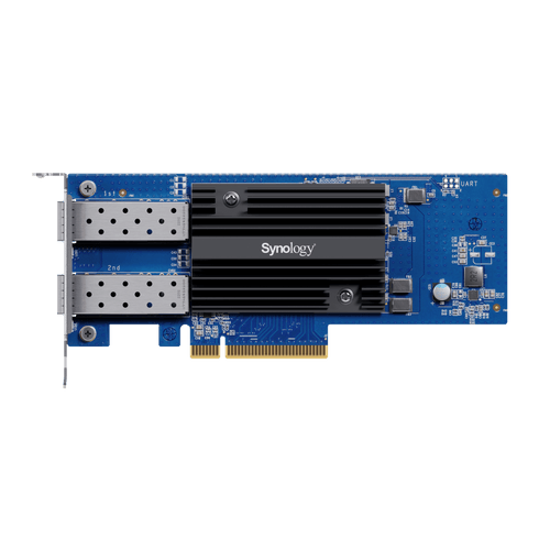 Adaptador de Red SFP+ de 10 GbE de Doble Puerto | Compatible con Synology | PCIe 3.0 x8 | Link Aggregation | Jumbo Frame 9 KB | Garantía de 5 Años.