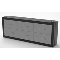 Pantalla Guía de Información para Plataformas DS-TVL232-6-8P / LED P8 96x32 Píxeles / 7 Colores / 4500 cd/m² Luminancia / Comunicación TCP / IP54 / 50W Consumo / -30°C a 60°C