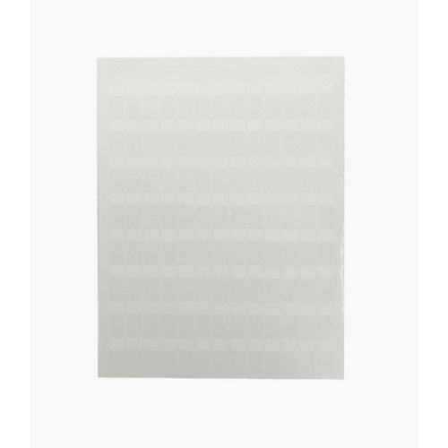 Hojas con 1000 Etiquetas Poliofina para Impresora Láser/Inyección de Tinta, Ancho 96.3 mm (3.79 pulgadas) x Alto 7.6 mm (0.3 pulgadas), Color Blanco