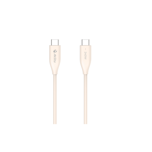 Cable de Carga USB-C a C / 1.5 Metros (4.92 Pies) / Tecnolog�a GaN (Nitruro de Galio) / Fast-Charging / Potencia 60W / Velocidad Transferencia 480 Mbps / Material Silicona No T�xica / Conector Aluminio Anodizado