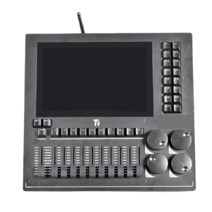 Consola de Iluminación DMX EPLT1 / 2 Universos  / Pantalla 10.1" Multitáctil / 10 Faders + 4 Ruedas / WiFi Integrado / Flight Case Incluido