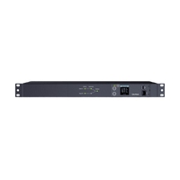 PDU ATS (Fuente Redundante Auto-transferible) Medible, Para Distribución de Energía, 2 Entradas 120 Vca NEMA5-15P, Con 10 Salidas NEMA 5-15R, Horizontal 19in, 1UR