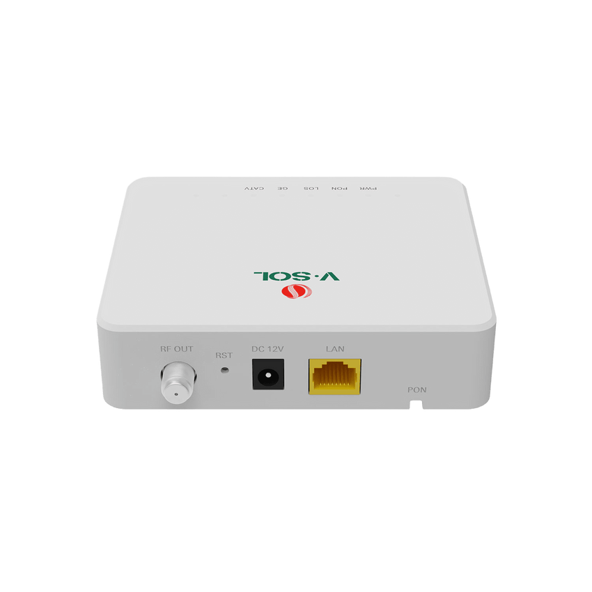 ONU Bridge Dual GPON/EPON con 1 Puerto SC/APC + 1 puerto LAN Gigabit + 1 puerto CATV