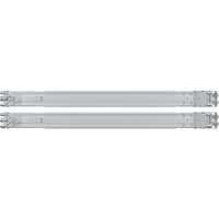 Kit de Rieles para Rack Synology RKS-01 | Compatible con Servidores de Montaje en Rack | Ancho de Pilar ≥450 mm | Ancho de Panel ≥480 mm | Profundidad de Montaje 553-834 mm | Orificios Cuadrados ≥9.5 mm | Orificios Redondos ≥7.1 mm.