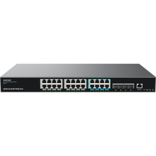 Switch PoE Multigigabit Capa 3 / 24 Puertos Ethernet PoE (16x 1G, 8x 2.5G)/ 4 Puertos SFP+ / PoE++ Dinámico / IPv6 e IPv4 / VLAN Avanzada / QoS / Stacking hasta 4 Dispositivos / Administración Web y CLI
