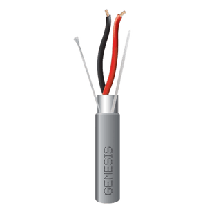 Carrete de 152 Metros (500 Pies) / Cable 2 x 18 AWG / Color Gris / Blindado / Riser / Aplicaciones de Audio Control de Acceso y Automatizaci�n