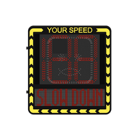 Radar de Velocidad/ Pantalla LED / Detección de Velocidad en Tiempo Real / Rango de Detección de 100 m / Hasta 32 Objetivos Detectados / IP66 / Compatible con Wi-Fi y Ethernet