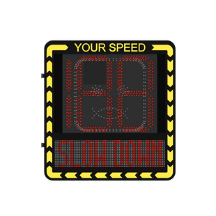 Radar de Velocidad/ Pantalla LED / Detección de Velocidad en Tiempo Real / Rango de Detección de 100 m / Hasta 32 Objetivos Detectados / IP66 / Compatible con Wi-Fi y Ethernet