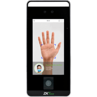Terminal Biométrico de Reconocimiento Facial / QR Code / Palm Vein / Detección de Mascarillas / Touchless / 5" Touch Screen / 6000 Plantillas Faciales / 3000 Plantillas Palma / WiFi Opcional