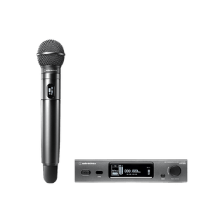 Sistema Inalámbrico UHF | Receptor Red ATW-R3210N | Micrófono Mano ATW-T3202 |  Frecuencia DE2 470-529 MHz | True Diversity | 40 Canales Simultáneos | Alcance 100 m (328 ft)