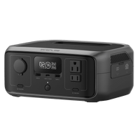 EcoFlow River 3 | Estación de Energía Portátil 245Wh Litio LFP / 2 AC 300 W (Max. 550W) / 1 USB-C 100W / 2 USB -A 12W / Cargador de Coche 8A a 12 o 24V / Conectividad WiFi y Bluetooth (App) / Carga Solar 110W Max.