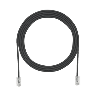 Cable de Parcheo UTP Cat6A, CM/LSZH, Diámetro Reducido (28AWG), Color Negro, 4 ft.