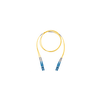 Jumper de Fibra Optica Monomodo 9/125 OS2, LC-LC Duplex, LSZH (Cero Halógenos), Color Amarillo, 2 Metros (6.56 Pies)