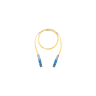Jumper de Fibra Optica Monomodo 9/125 OS2, LC-LC Duplex, LSZH (Cero Halógenos), Color Amarillo, 2 Metros (6.56 Pies)