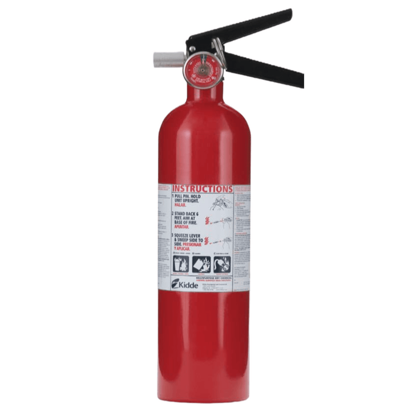 Extintor Recargable de Polvo Químico Seco | Fuegos Clase A, B y C | Talleres y Garaje | Paquete con 6