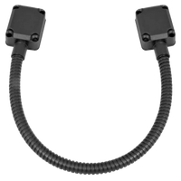 Loop Pasacable En Color Negro para Puertas  / Acero Inoxidable / Ideal para Control de Acceso / Diseño Elegante  / Tapas de Aluminio