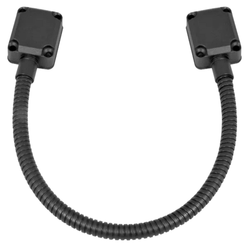 Loop Pasacable En Color Negro para Puertas  / Acero Inoxidable / Ideal para Control de Acceso / Diseño Elegante  / Tapas de Aluminio