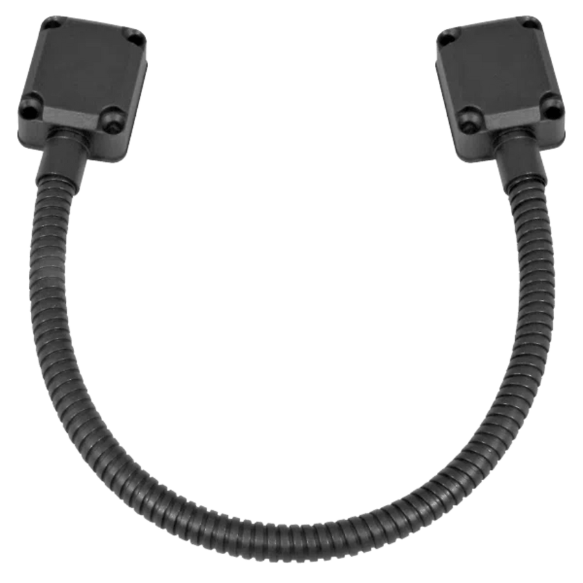 Loop Pasacable En Color Negro para Puertas  / Acero Inoxidable / Ideal para Control de Acceso / Diseño Elegante  / Tapas de Aluminio