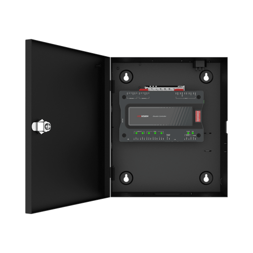 Controlador MAESTRO Cloud para Elevadores Administrable en la Nube con HikConnect Teams / Incluye Gabinete y Fuente / Control de Acceso para los pisos de los Elevadores por Huella o Tarjeta