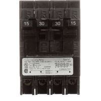 Interruptor automático CUADRUPLEX enchufable tipo QT 2 polos dobles, 40-40 amp