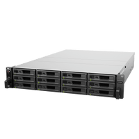 Unidad de Expansión Synology RX1225RP | 12 Bahías para Unidades 3.5" y 2.5" SATA HDD/SSD | Intercambio en Caliente | Fuente de Alimentación Redundante | Compatible con Synology DSM .