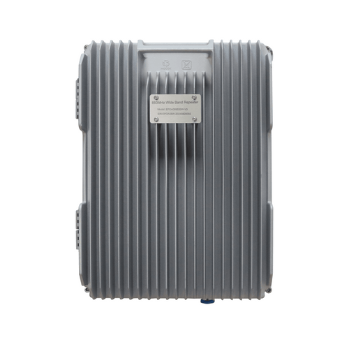 COBERTURA DE HASTA 5 km / Amplificador de Señal Celular / Banda 5, 850 MHz / 20 Watts de Potencia / Banda Ancha Multioperador / Protección Autoexcitación / Monitoreo USB / Gabinete IP65.