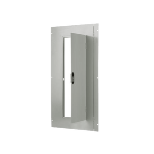 Puerta (frente) montaje sobreponer para tableros tipo P1, 18 circuitos.