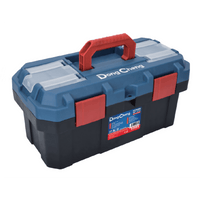 Caja de plástico Reforzada de 19 in. para Herramientas.