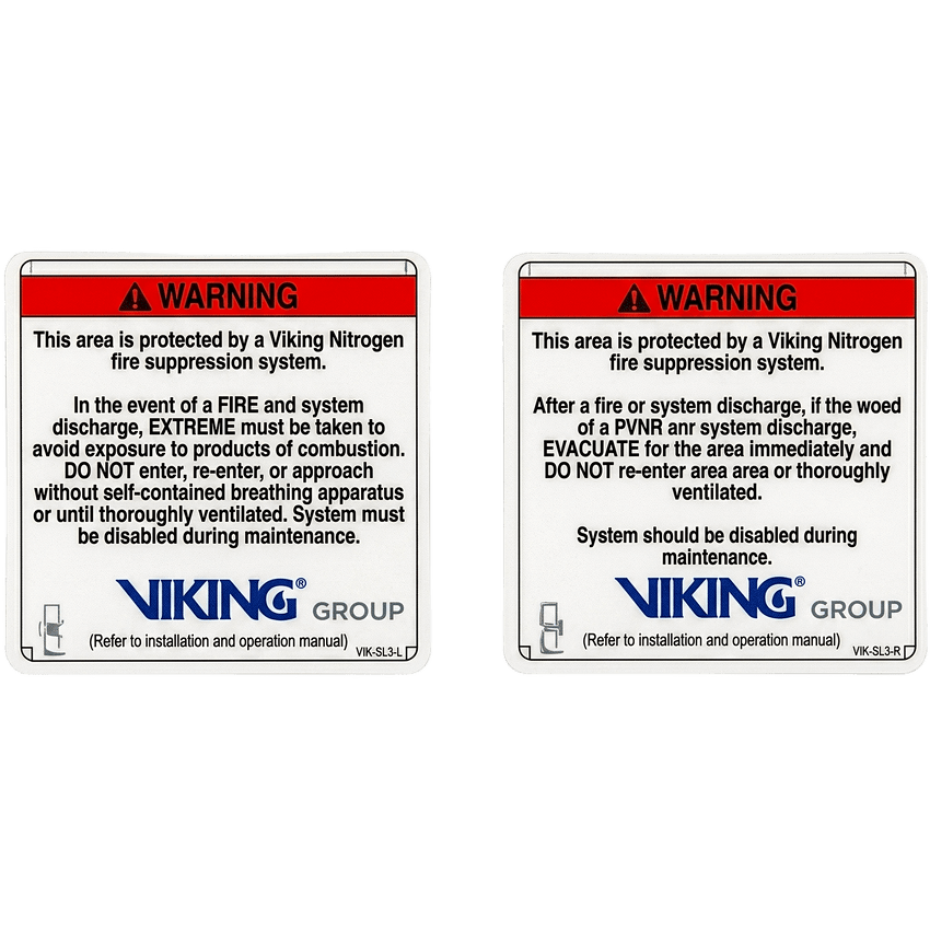 Señalamiento de Advertencia Exterior Nitrogeno | Sistemas de Extinción Oxeo
